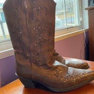 Women’s Roper boots with glitter underlay